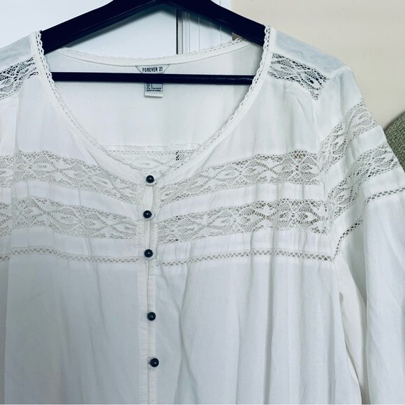 NWOT Forever 21 Boho Babydoll Fit & Flare Music Festival Concert Mini Dress | L - Picture 3 of 11